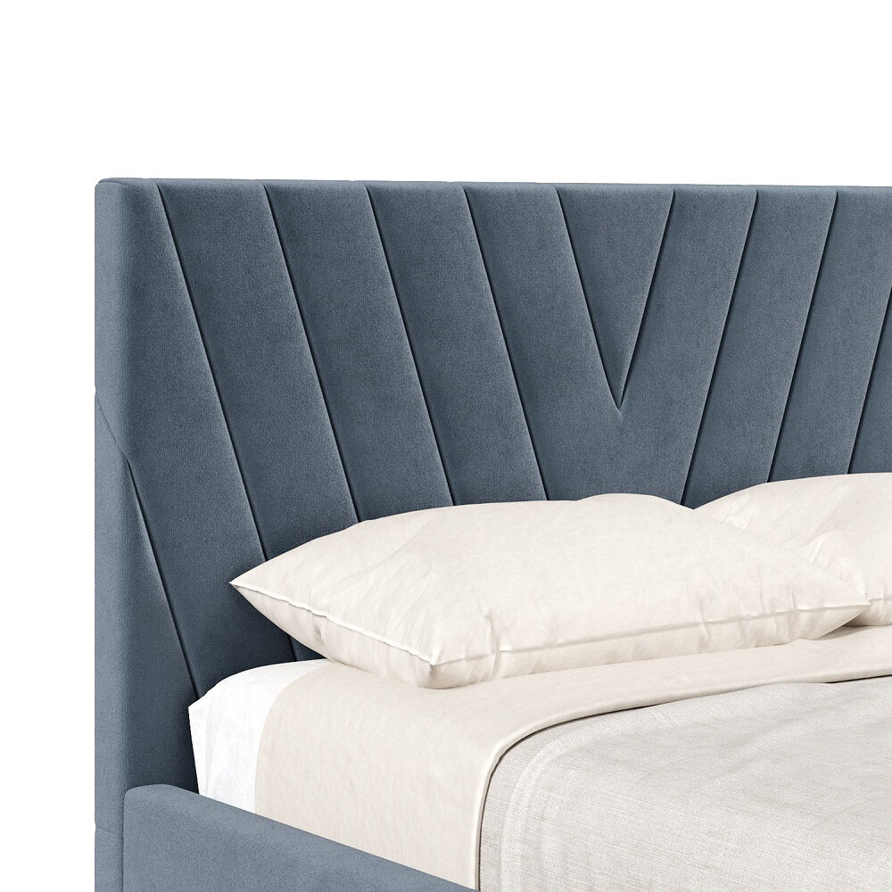 Кровать с подъёмным механизмом 1600 Палермо, темно-серый 017