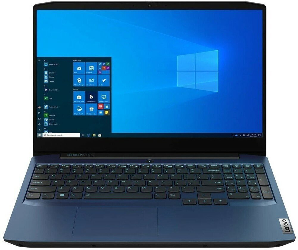 Ноутбук Lenovo Ideapad Gaming 3-15ARH05. Конфигурация: AMD Ryzen 5 4600H 3.0 ГГц/8 ГБ/512 ГБ SSD/nVidia GeForce GTX 1650 4 ГБ/Windows 11 Домашняя/15.6"/1920x1080 пикс./A1