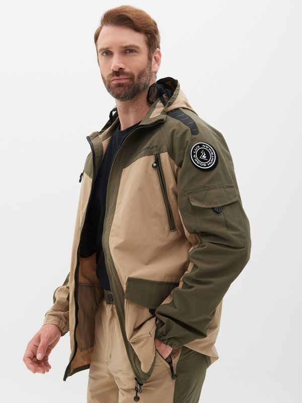 Костюм летний Горка-Люкс ткань Nylon Cotton Рип-Стоп цвет Хаки/Песок