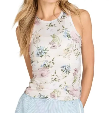 Женский топ теннисный Wilson Fieldhouse Tank - floral print