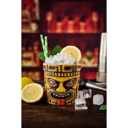 Бокал стакан для коктейля 430 мл "Тики" d 9,4 см h9,7 см желто-коричневый керамика B'Guys P.L.