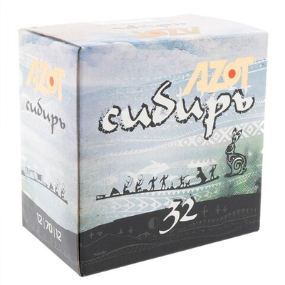 Патрон 12/70 Азот №5 32г Сибирь , коробка 25 шт.