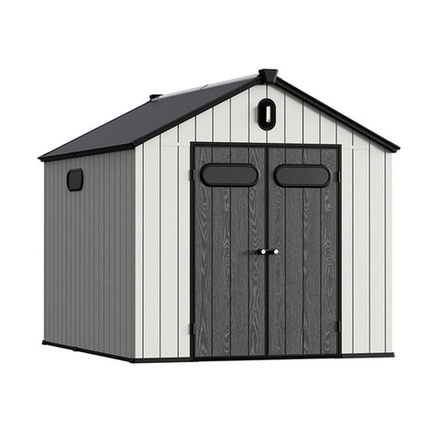 Пластиковый сарай Black Fox Summit 8x10 light grey/anthracite