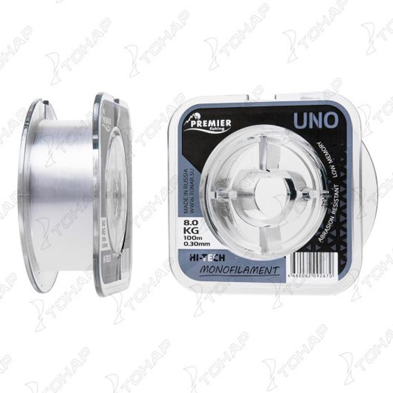 Леска UNO 0,30mm/100m Clear Nylon (PR-U-C-030-100) Premier Fishing