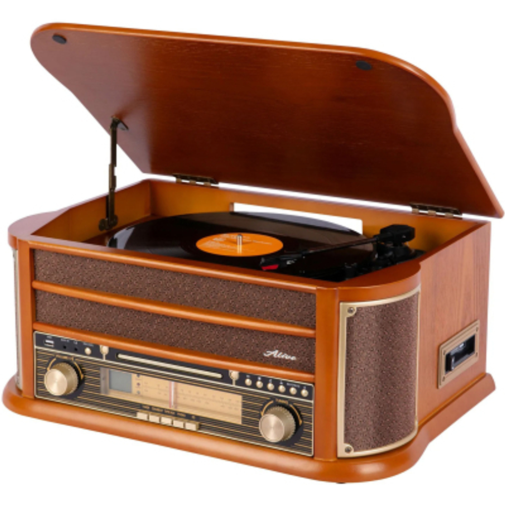 Проигрыватель виниловых пластинок Alive Audio Oldtimer Wood