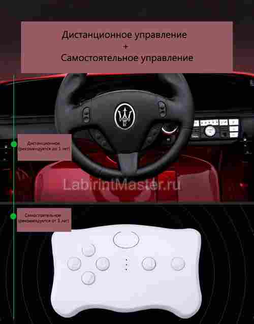 Детский электромобиль "Maserati GC-SPORT" S302, розовый