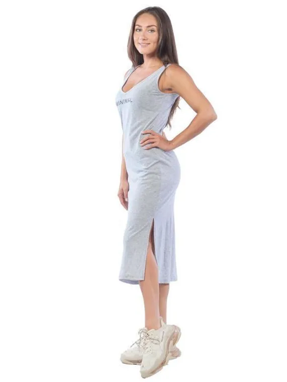 Платье женское, размер 44, цвет светло-серый