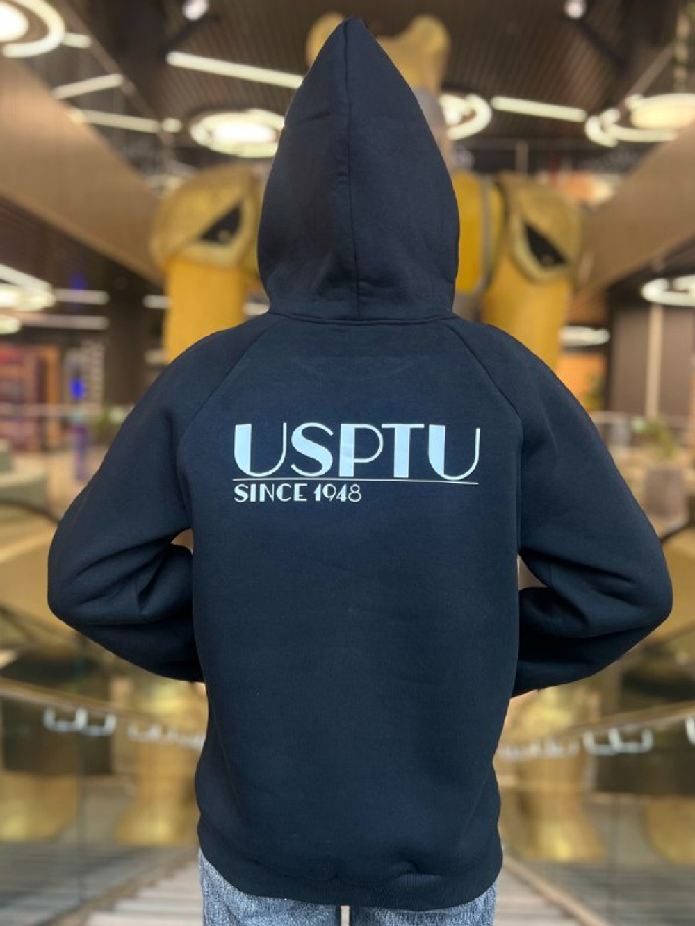 Толстовка с принтом на спине «Мой УГНТУ»