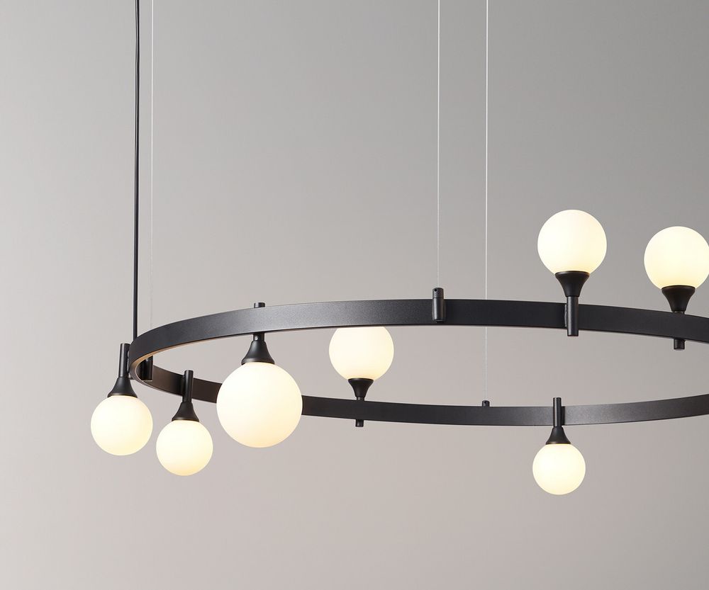 Kink Light 07808-8,19 Люстра Бьянки черный G9 8*7W