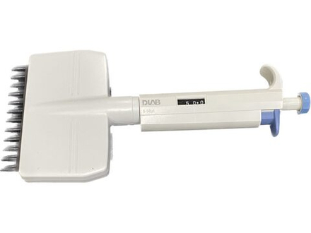 DLAB-12-5-50 Дозатор DLab TopPette двенадцатиканальный, переменного объема, 5-50 мкл