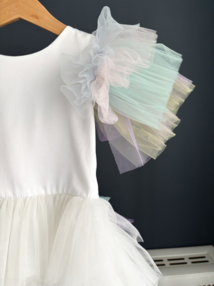 Платье из тюля со шлейфом Pure Soul, 122