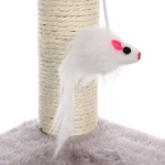 Когтеточка напольная «МУРРРЛЫКА», цвет серый, 40*20*20см