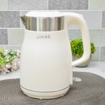 Чайник электрический 2л "Lykas", 1800Вт, пластик нерж, BZ-1826