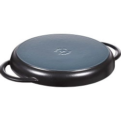 STAUB Сковорода-гриль чугунная, 26 см, с двумя ручками, черная 40509-377-0