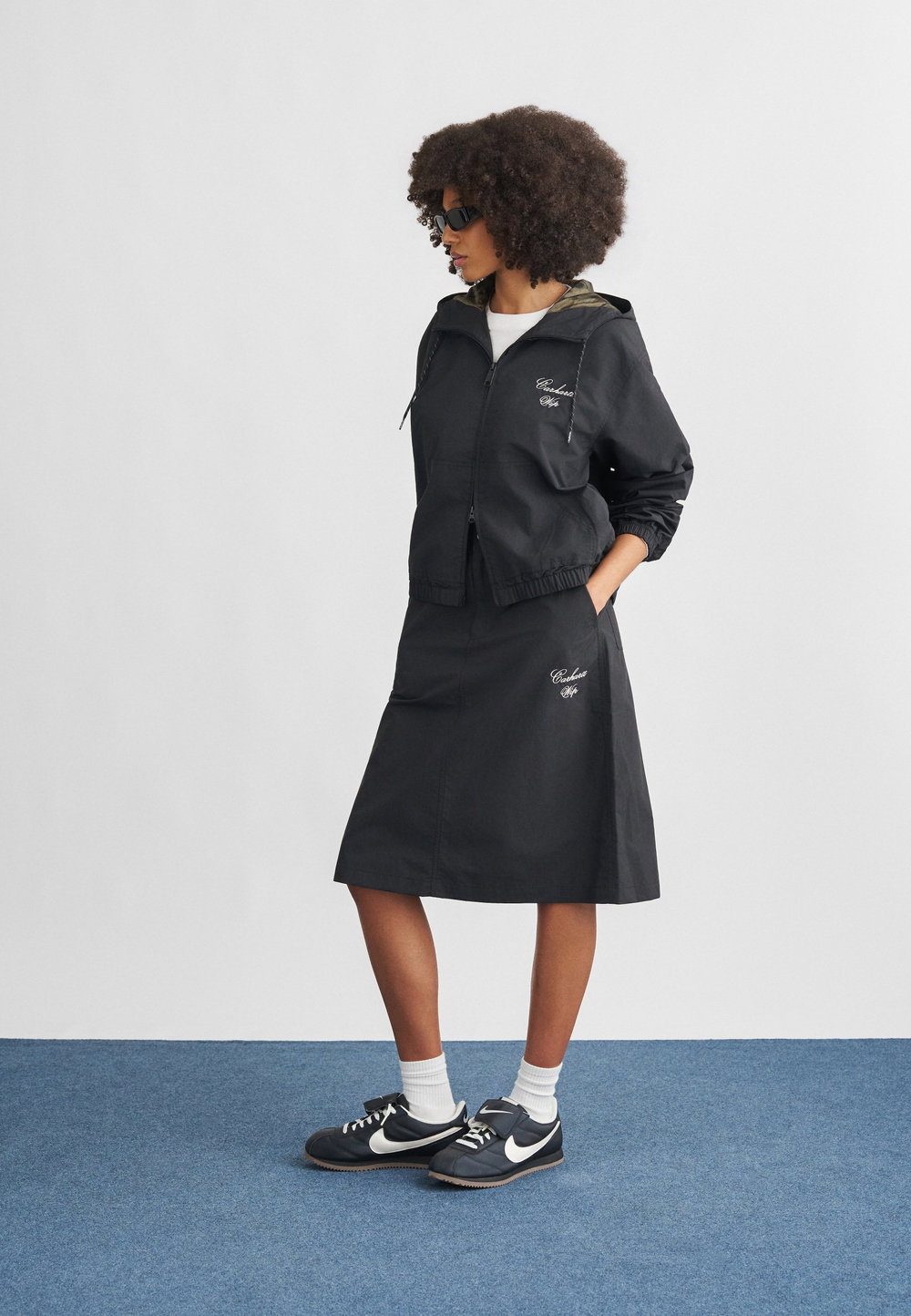 Carhartt WIP TRAVON - юбка А-силуэта - Чёрный
