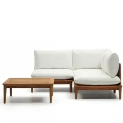 Комплект уличной мебели Portitxol из массива тика, модульный диван, столик