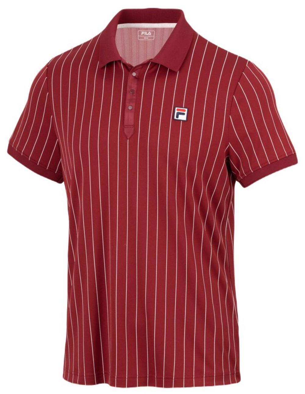 Мужское теннисное поло Fila Stripes Björn - красный