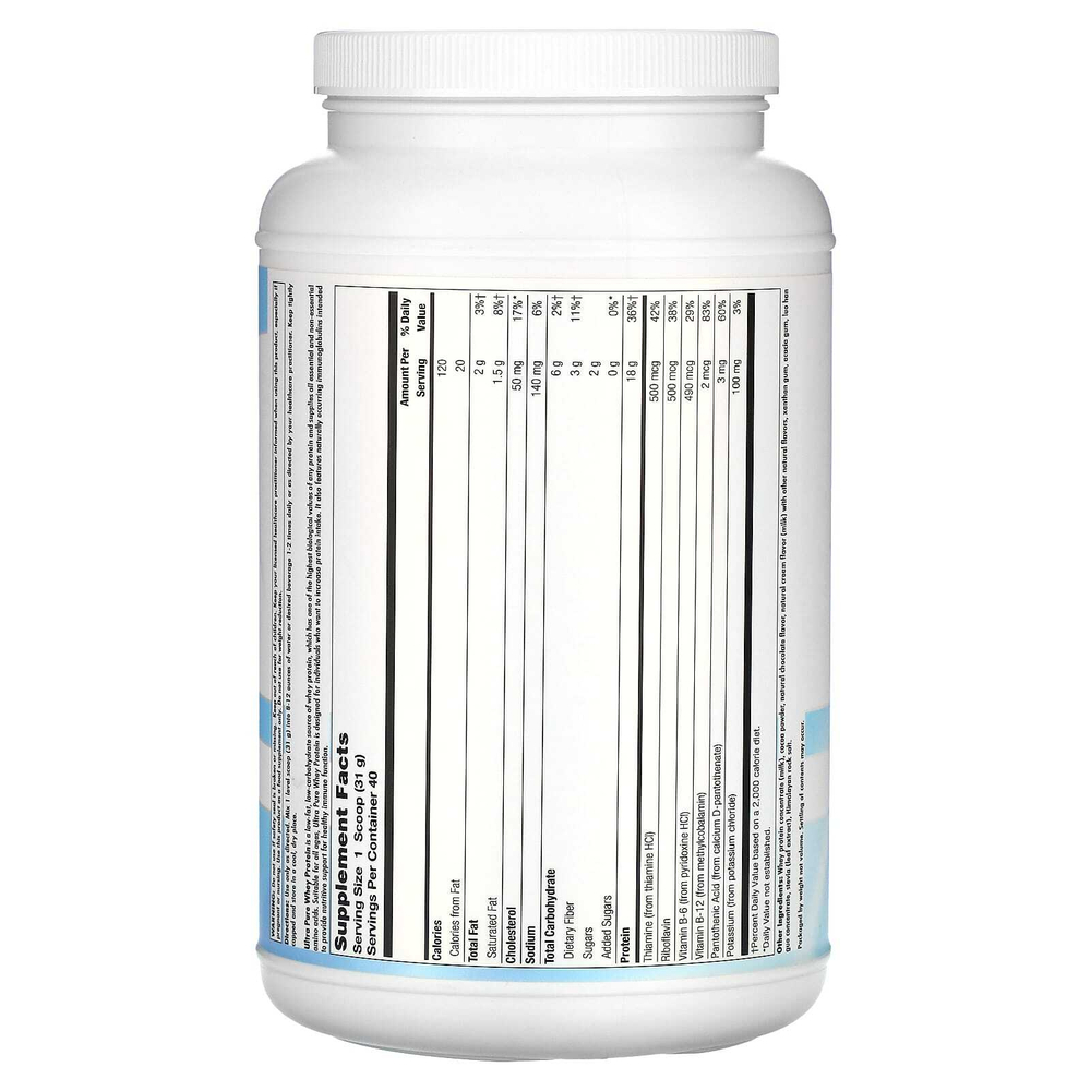 Nutra BioGenesis, ультрачистый сывороточный протеин, со вкусом натурального шоколада, 1250 г (2 фунта 12 унций)