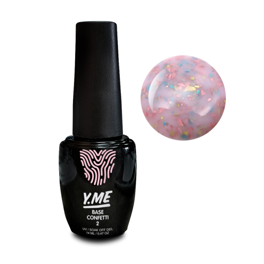 Y.me Confetti Base 02, 14 мл.