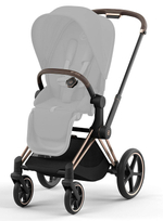 Коляска 3 в 1 Cybex Priam IV Rosegold complete и автокресло Cloud T i-Size Peach Pink Plus Cozy Beige