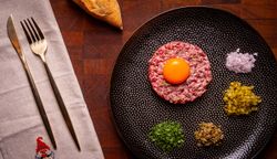 Набор тарелок Dots, Ø21 см, черные, 2 шт.