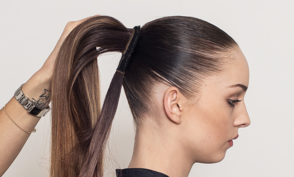 Balmain Hair Couture Хвост с цветным концом из искусственных волос 55 см Catwalk Ponytail Dip Dye