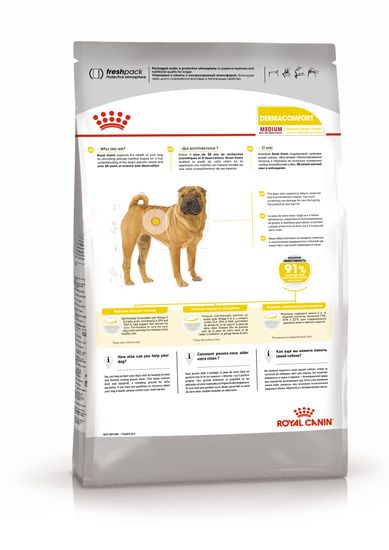 Royal Canin Medium Dermaсomfort для средних пород, склонных к кожным раздражениям и зуду