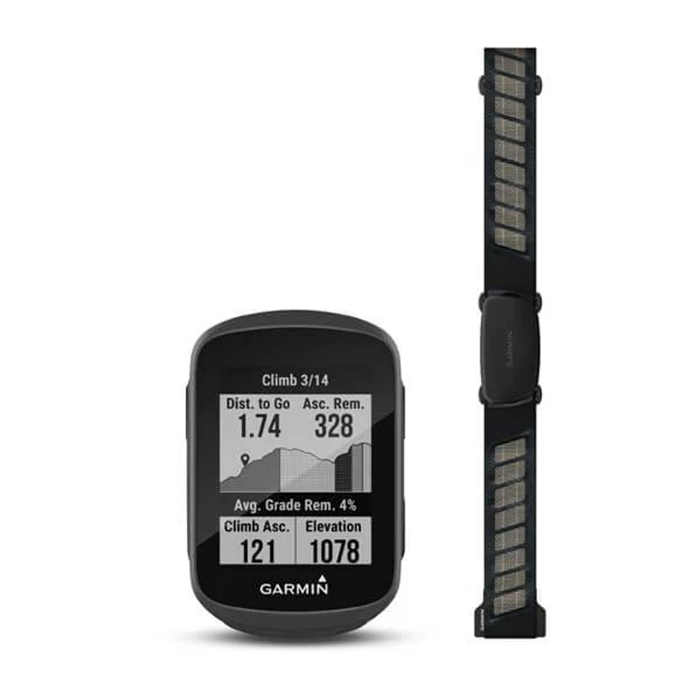 Велокомпьютер Garmin Edge 130 Plus Bundle,  010-02385-11 (с  датчиком ЧСС)