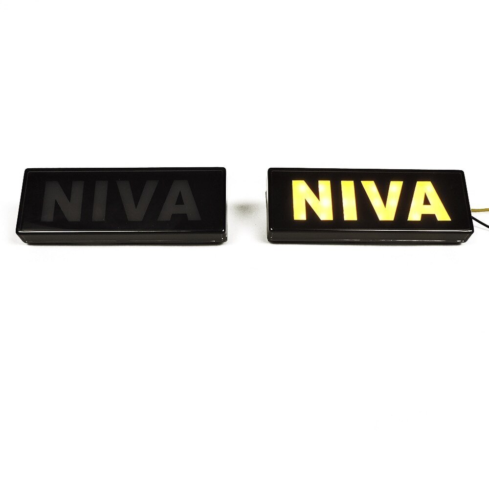 Повторители поворота Нива 4х4/Легенд боковые 'NIVA' с желтым светом