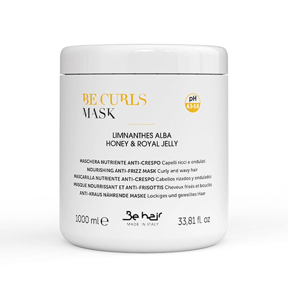 Маска-эластант для вьющихся и волнистых волос Be Hair Curls Nourishing Anti-Frizz Mask Curly & Wavy 1000мл