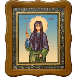 Мария Портнова преподобномученица. Икона на холсте.