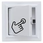 Люк сантехнический ревизионный 400х400 мм с замком защелкой