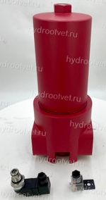 WKDFBN/HC500F10D1.1/-L24 - Напорный фильтр гидравлический одинарный модели DF тонкость фильтрации 10 мкм, типоразмер 500, вид присоединения: фланец SAE 2" (DN50), материал корпуса - чугун, рабочее давление до 420 бар, визуально-электрический (лампа с напряжением 24В) индикатор загрязнения