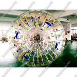 Светящийся зорб "Магический шар" ПВХ, усиленные сиденья, диаметр 2.8 м