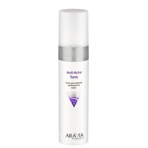 Тоник для жирной проблемной кожи Anti-Acne Tonic, 250 мл, ARAVIA Professional