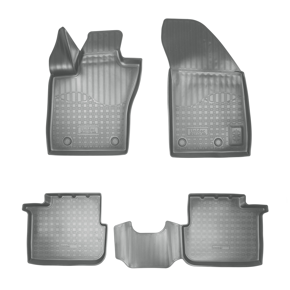 Ковры в салон Norplast/Unidec для Fiat Egea в кузове HB/WAG (2015-)Полиуретан,Серый, арт.NPA11-C21-866-G