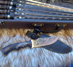 Шашлычный набор подарочный "Буйвол Элит" №30 в кейсе из экокожи