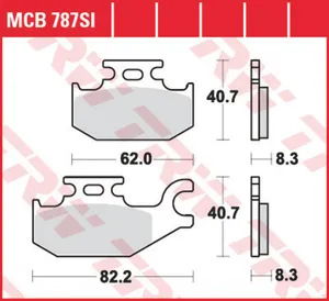 Колодки тормозные дисковые TRW MCB787SI