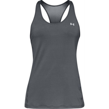Женский топ теннисный Under Armour HeatGear Armour Racer Tank - серый