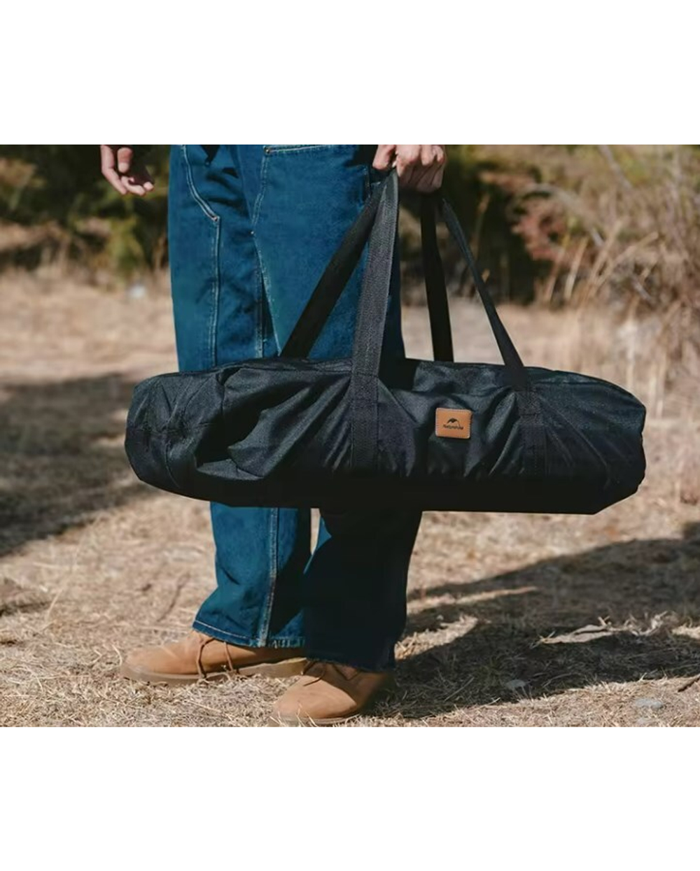 Стол туристический Naturehike складной, 118х60х44 см,с Х-образными ножками, черный
