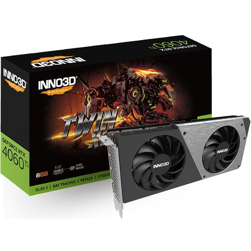 Видеокарта INNO3D GeForce RTX 4060 Ti TWIN X2 8GB (N406T2-08D6-171153N)