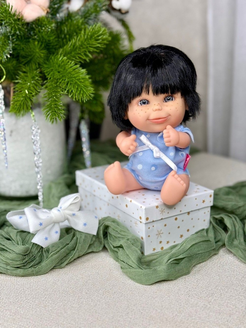 Пупс BERJUAN виниловый 20см Pecosetes (124A12)