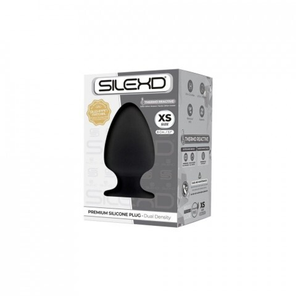Анальный плаг SILEXD MODEL 1, черный XS (8х3,1 см)
