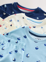 Пижама для мальчика Next AJ4-845, Синий, Молочный, Голубой