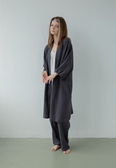 Халат Luxberry Муслин и комфорт графитовый