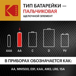 Батарейки Kodak LR6-60 (4S) colour box XTRALIFE Alkaline [KAA-60] | Батарейки Щелочные (Алкалиновые)