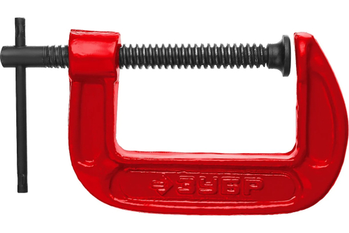 Струбцина G-тип 75мм МСС80 ЗУБР (6шт/кор)