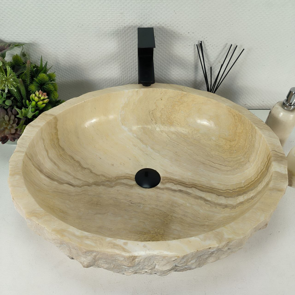 Раковина из оникса Erozy White EO-64412 62*52*16 0215