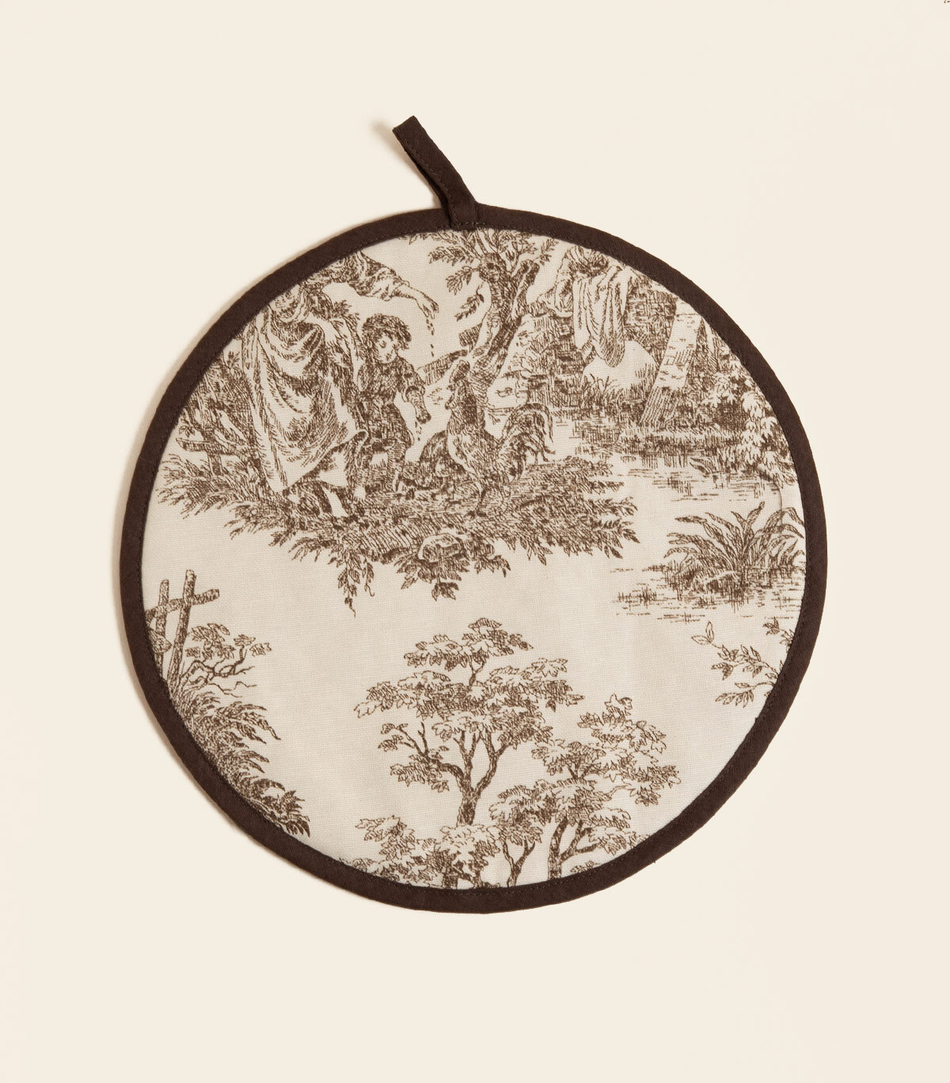 Прихватка – Круглая, коричневая | Сельская жизнь