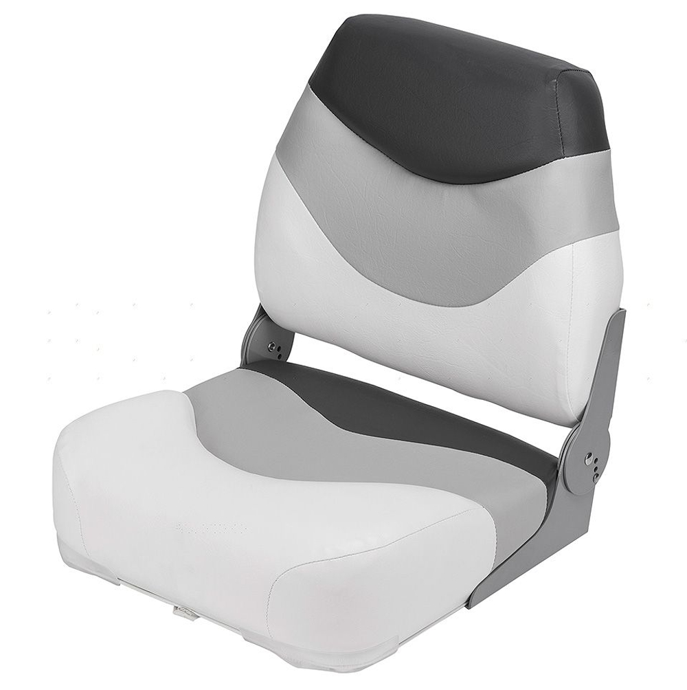 Сиденье "Premium", белое с серым (10251891)